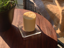 Load image into Gallery viewer, Square Clear Glass Candle Plate