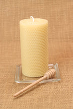 Load image into Gallery viewer, Large Beeswax Pillar Candle
