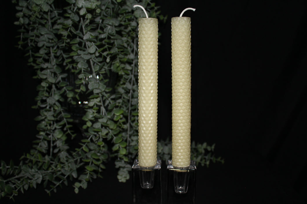 Beeswax Taper Candle Set